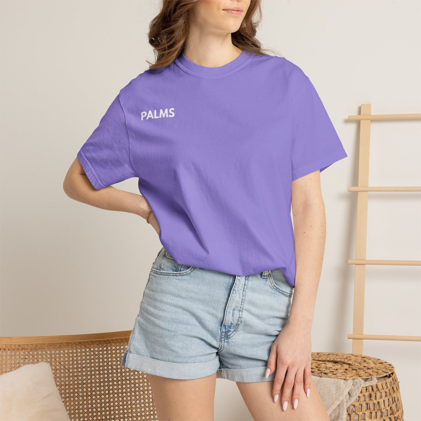 Palm Leaf Tee — Minimal Botanical Graphic T-Shirt