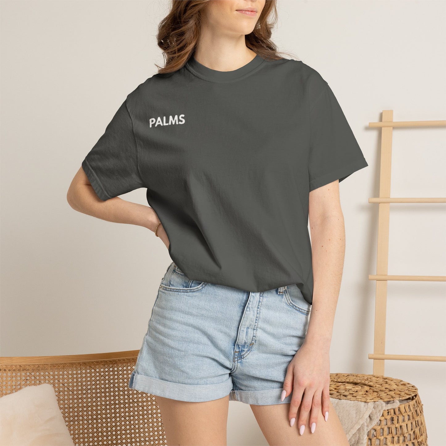 Palm Leaf Tee — Minimal Botanical Graphic T-Shirt