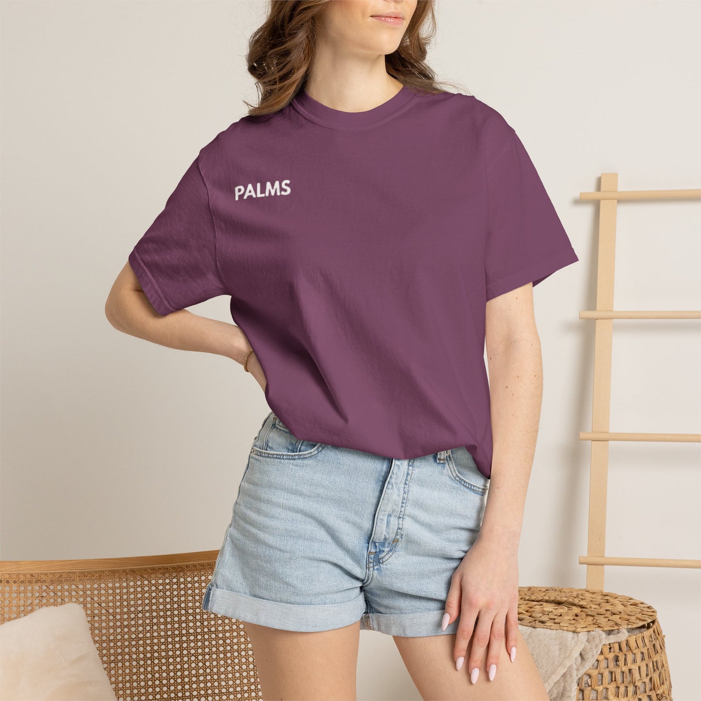 Palm Leaf Tee — Minimal Botanical Graphic T-Shirt